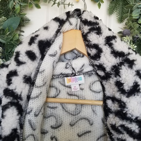 Lularoe Teddy Bear Hooded Jacket- Size 10-20 - Picture 4 of 6